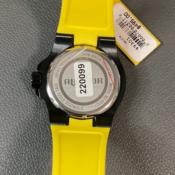 Invicta Aviator Men 50mm Stainless Steel Black Gunmetal dial VD78 Quartz 49301 - Picture 4 of 6